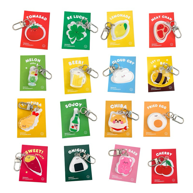 Food & Friends KEYRING  พวงกุญแจจิ๋วของกินและผองเพื่อน มี 20 แบบ!!