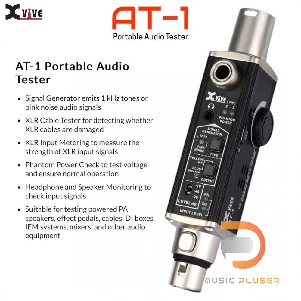 Xvive AT-1 Portable Audio Tester  เครื่องมือเช็คสาย และเสียงที่ช่วยปกป้องอุปกรณ์ แก้ปัญหาหน้างานได้อ