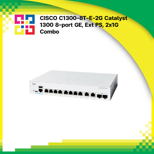CISCO C1300-8T-E-2G Catalyst 1300 8-port GE, Ext PS, 2x1G Combo