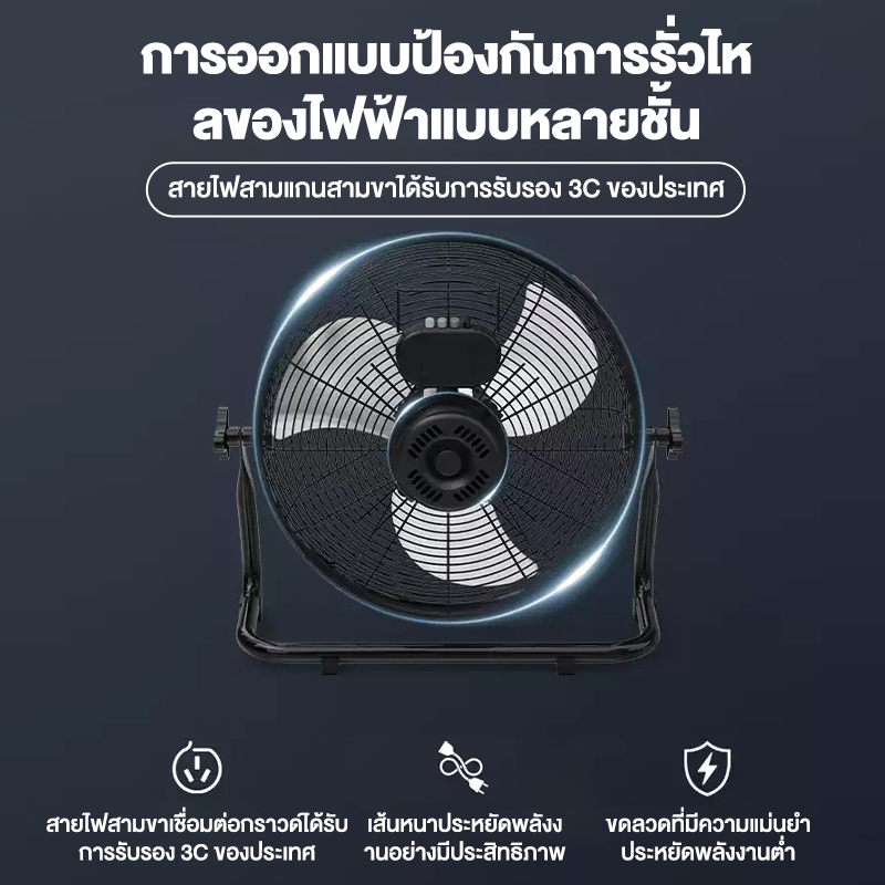 รับประกัน 5 ปี พัดลมโซล่าเซลล์ พัดลมพลังงานแสงอาทิตย์ พัดลมโซล่าเซลล์ 3 ใบพัด ขนาด 14 นิ้ว - รูปที่ 6