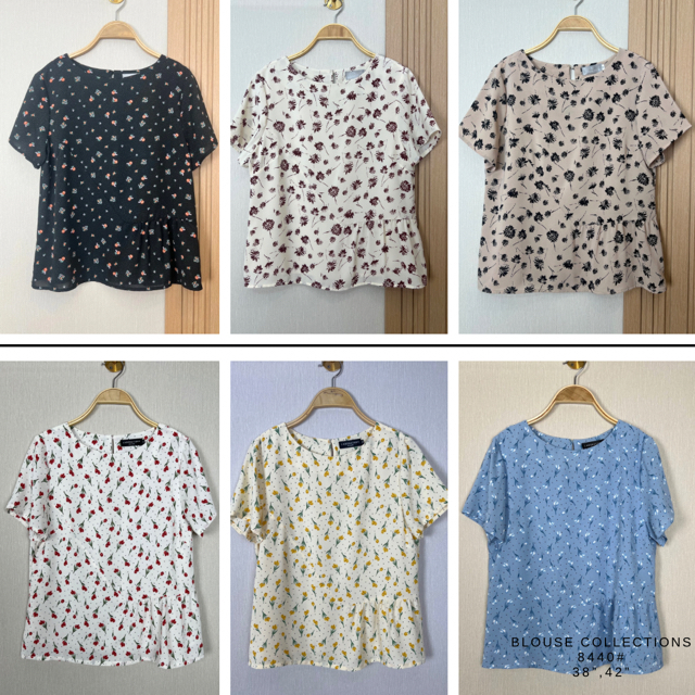 *Laboratory*  เสื้อ 8440# เสื้อคอกลม จีบเอวข้าง แขนสั้น ผ้าพิมพ์ลาย