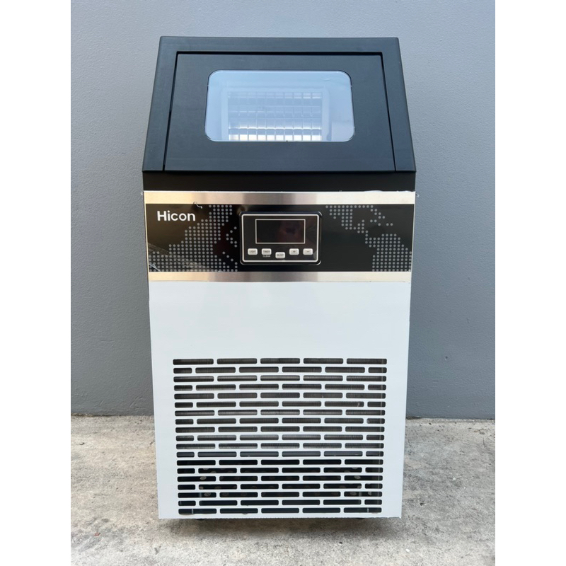 เครื่องทำน้ำแข็ง เครื่องทำน้ำแข็งก้อน เครื่องผลิตน้ำแข็ง ตู้ทำน้ำแข็ง HICON ผลิตน้ำแข็ง 80 กก/ วัน I