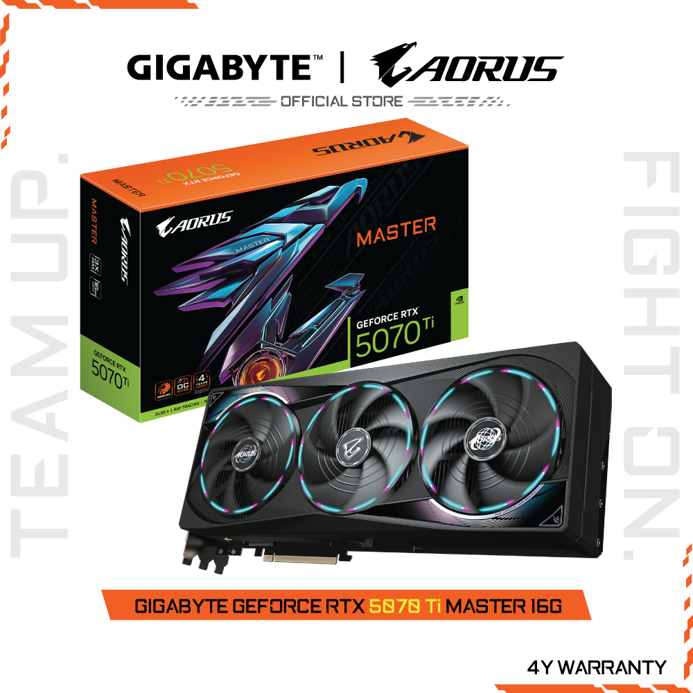 GIGABYTE GeForce RTX 5070 Ti MASTER 16G (VGA Card) GV-N507TAORUS M-16GD-1.0