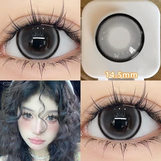 [สื้อ1ได้4]🎀{0-600} Midroo รุ่นแฟชั่นขายดี เลนส์แฟชั่นสีชัด Thai Tea Gray/Black、Jewelry Brown/Grey-14.2mm รายเดือน🌷