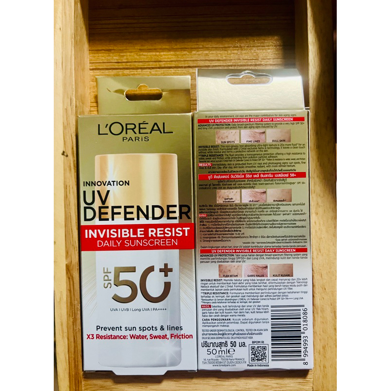 ฉลากไทย (exp.2027) กันแดด Loreal uv defender invisible fluid 50ml.