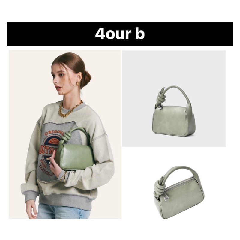 4our b clover Bag _ Green 💚 มือสองของแท้ 💯