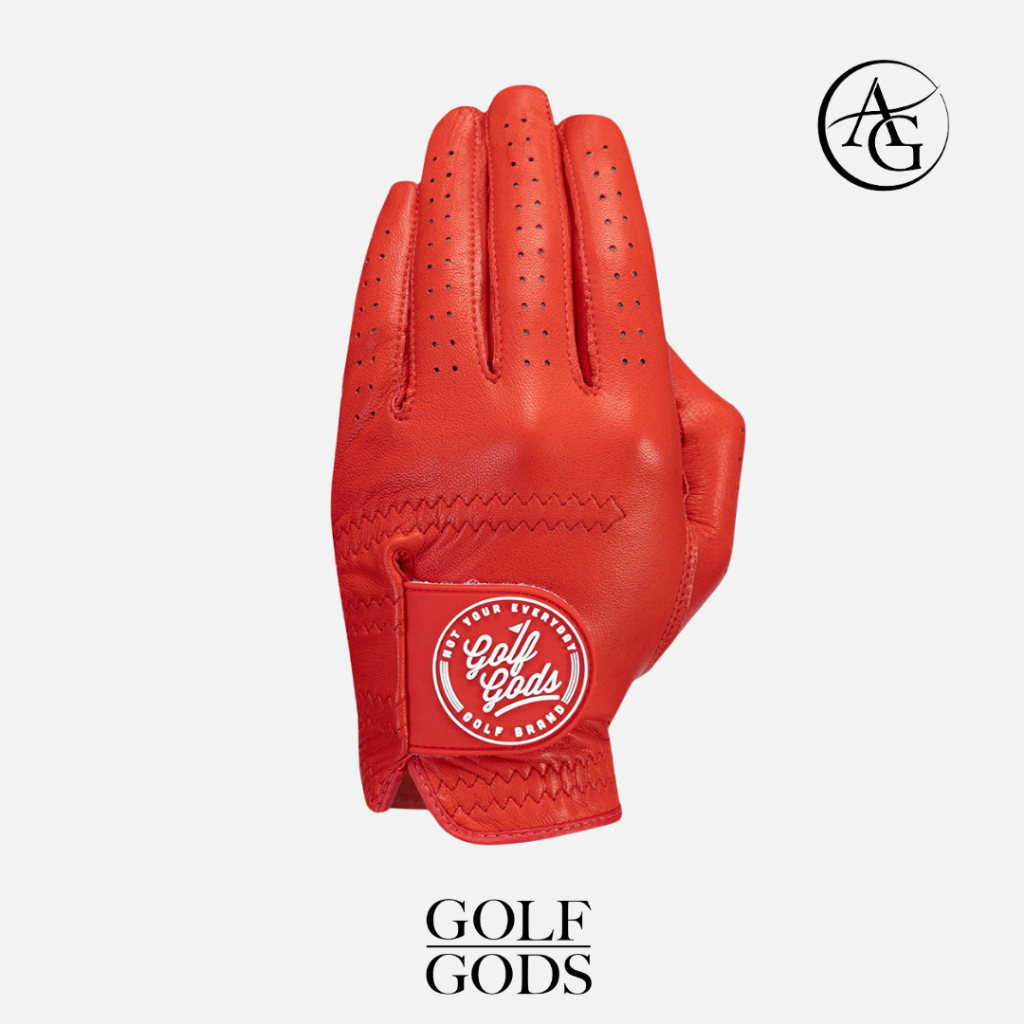Golf Gods ถุงมือ Red Cabretta Leather  มือซ้าย