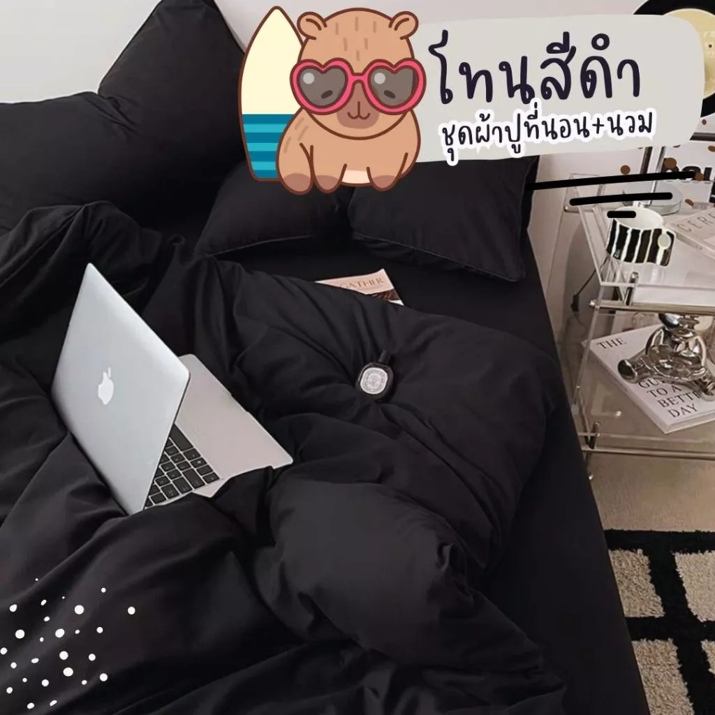 ชุดเครื่องนอน ชุดผ้าปูที่นอนและผ้านวม 3.5 5 6 ฟุต - รูปที่ 1