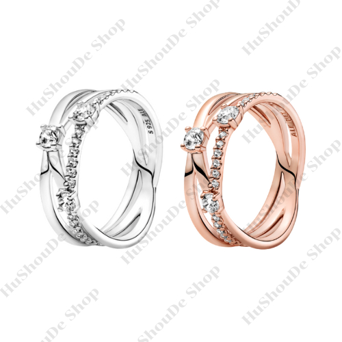 แหวนPandora แหวนแพน แหวนเงินแท้ แหวนความรัก (สินค้าพร้อมกล่องแบรนด์+ถุงผ้า+ถุงแบรนด์+การ์ดแบรนด์)