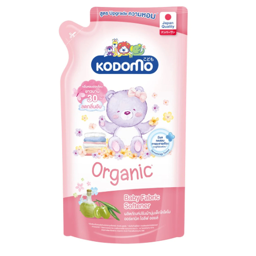 Kodomo โคโดโม น้ำยาปรับผ้านุ่มเด็ก ออร์แกนิค โอลีฟออยล์ 580 มล. (8850002015661)