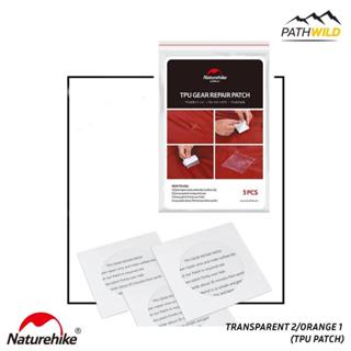 แผ่นซ่อมเต็นท์ NATUREHIKE TRANSPARENT 2/ORANGE 1 (TPU PATCH)…