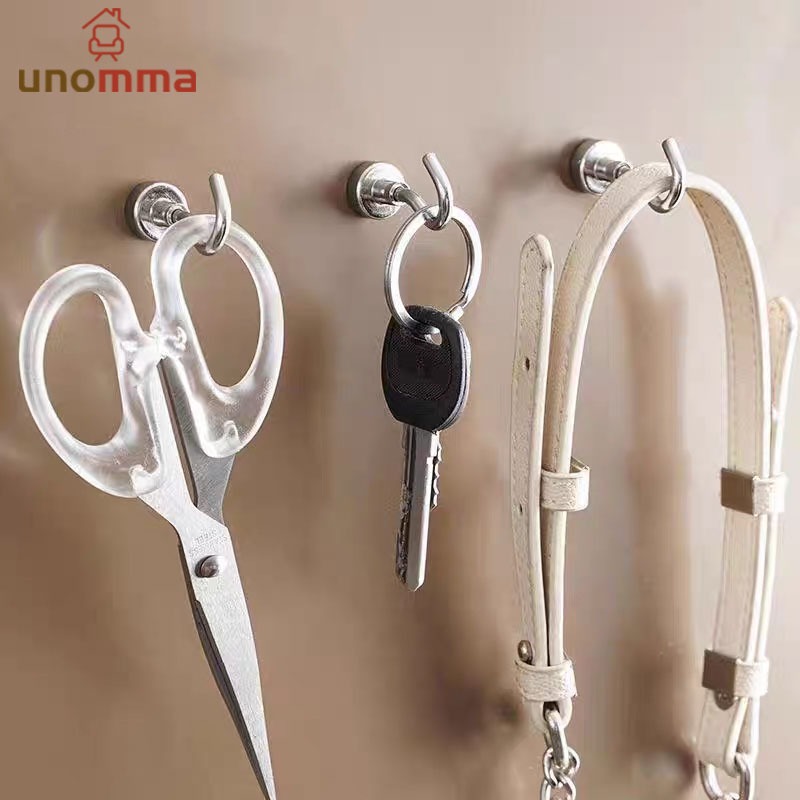 🎈ตะขอแม่เหล็ก แม่เหล็กตะขอ Hook Magnet แม่เหล็กแรงดึงดูดสูง ตะขอแขวนของ ที่แขวนของ unomma