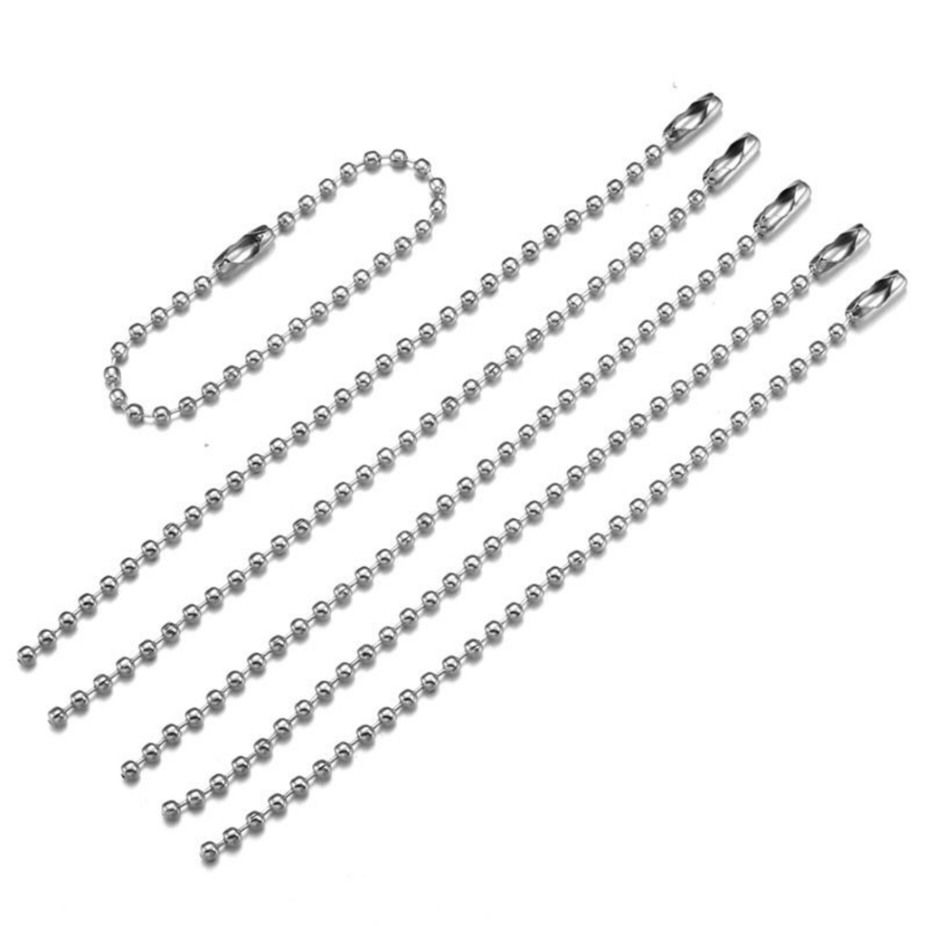 โซ่ไข่ปลา สายโซ่ลูกปัด ทรงกลม สีสดใส 10 ชิ้น สําหรับทําเครื่องประดับ พวงกุญแจ สร้อยข้อมือ - รูปที่ 5