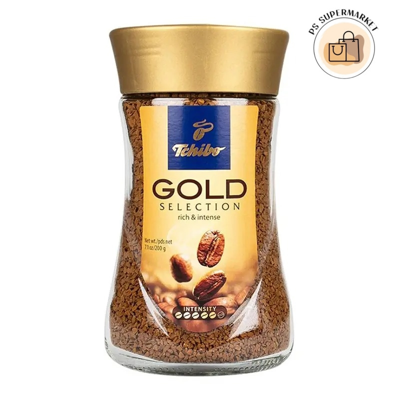 Tchibo gold selection rich & intense ทชิโบ โกลด์ ซีเล็คชั่น กาแฟ กาแฟสำเร็จรูป 200 ก.