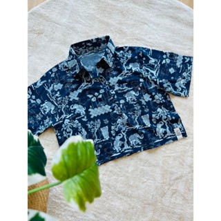 KORU เสื้อครอป ลายช้างหิมพานต์