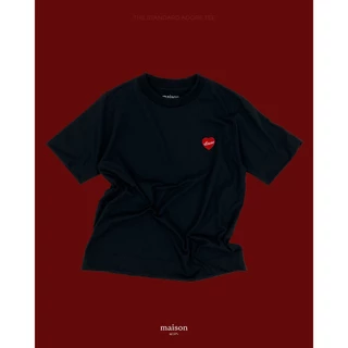 maison KEEPS | The Standard Adore Patch Logo Tee | เสื้อยืด ติดป้ายหัวใจปักโลโก้ มี 2 Size อก 38" & อก 42"