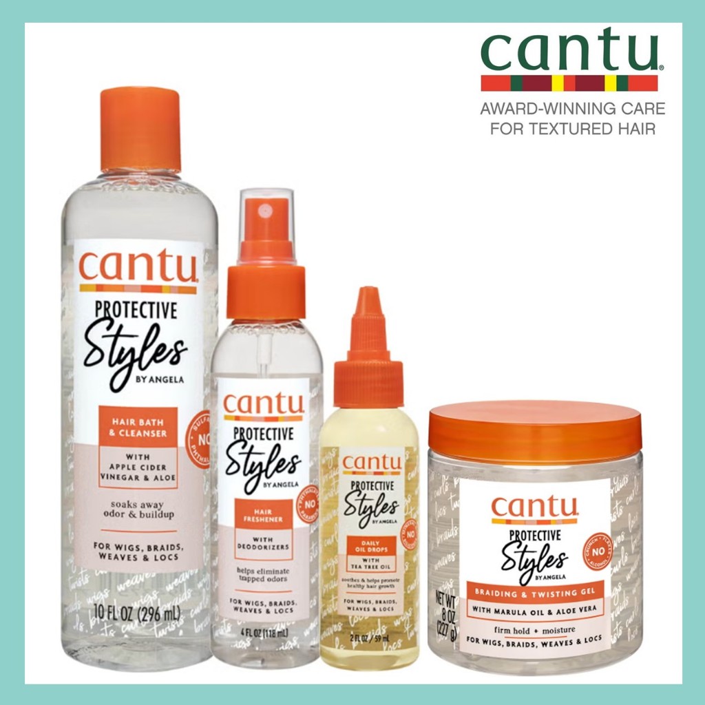 ✳️[แท้ 100%/พร้อมส่ง]✳️ New!!! Cantu Protective Styles by Angela Hair Bath & Cleanser / Conditioner 