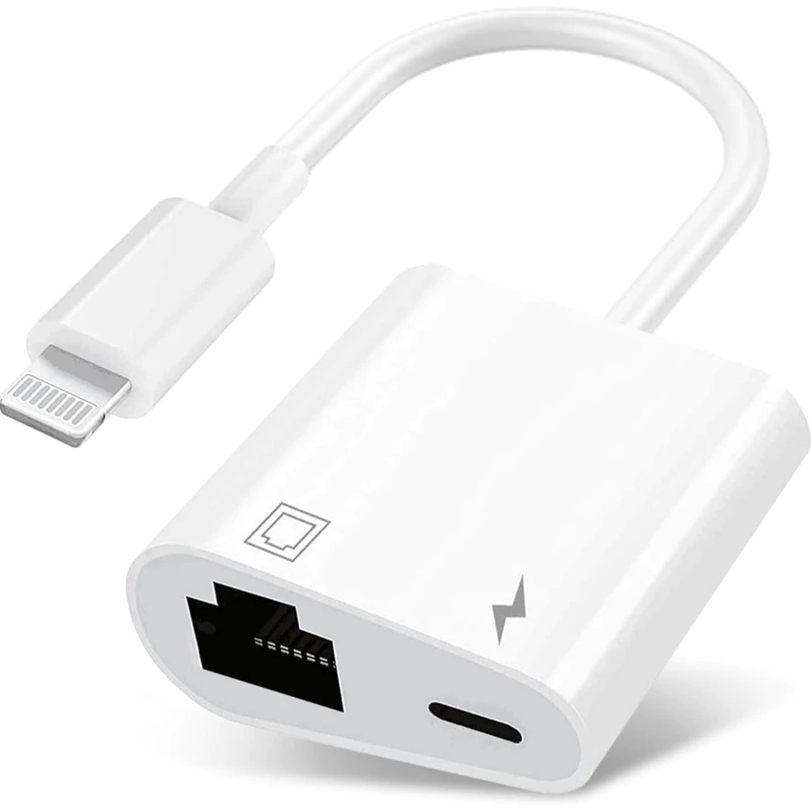 พร้อมส่ง iphone to lan โทรศัพท์ต่อพ่วงสายแลน RJ45 100Mbps