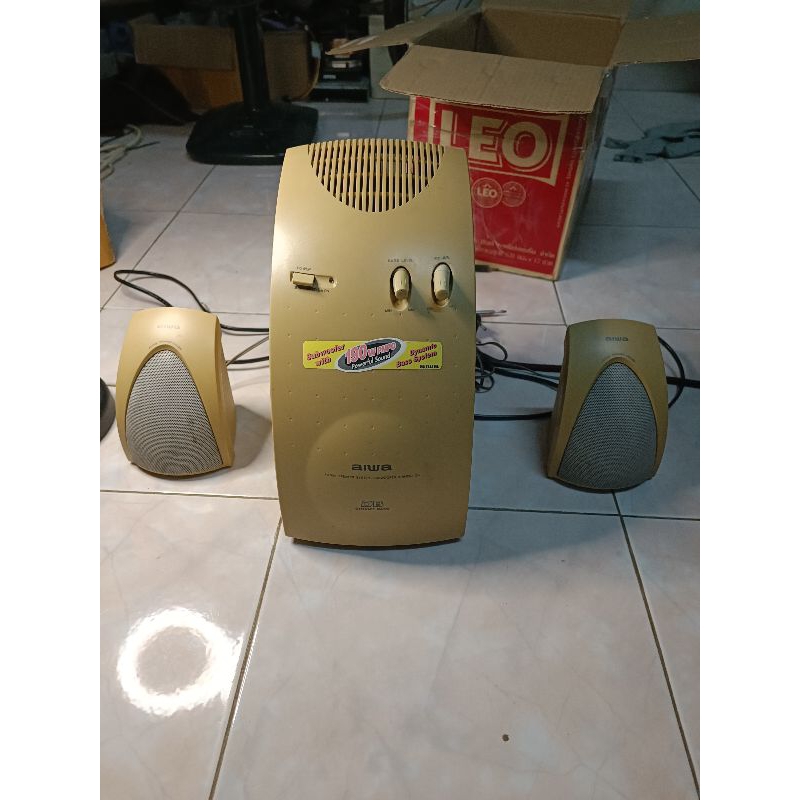 ลำโพงคอมพิวเตอร์ aiwa มือสอง