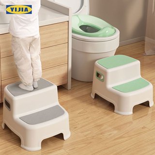 YIJIAบันไดชักโครกเด็ก เก้าอี้เด็ก เก้าอี้นั่งยอง บันไดเด็ก2ข…