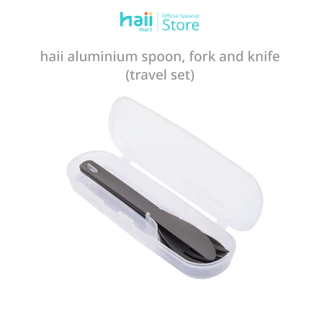 [ลด 200.-] Haii Mart - Aluminium Spoon, Fork, and Knife Set ชุดช้อนส้อมมีดพร้อมกล่องพกพาง่าย (012)