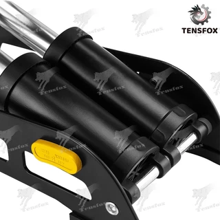 Tensfox สูบลมแบบเท้าเหยียบ สูบลมพกพา สูบลมเท้าเหยียบ สูบลมไว เครื่องสูบลม แบบท่อคู่ มีเกจจ์