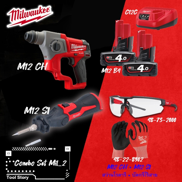 Milwaukee M12 Combo Set ประจำเดือน มีนาคม 68