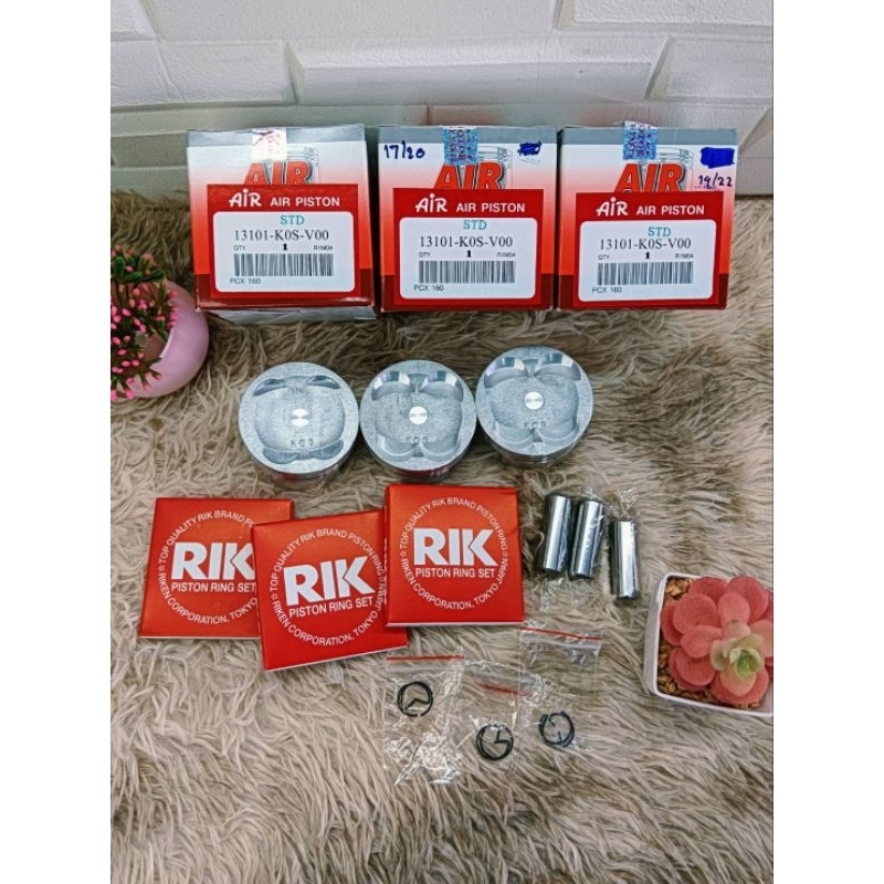 ชุดลูกสูบPCX160สลัก14พร้อมหลบวาล์สำหรับใส่วาล์วเดิมแคมแต่งชักเดิมขนาดวาล์ว17/20และสำหรับใช้วาล์ว19/22 ใส่แคมแต่งชักเดิม