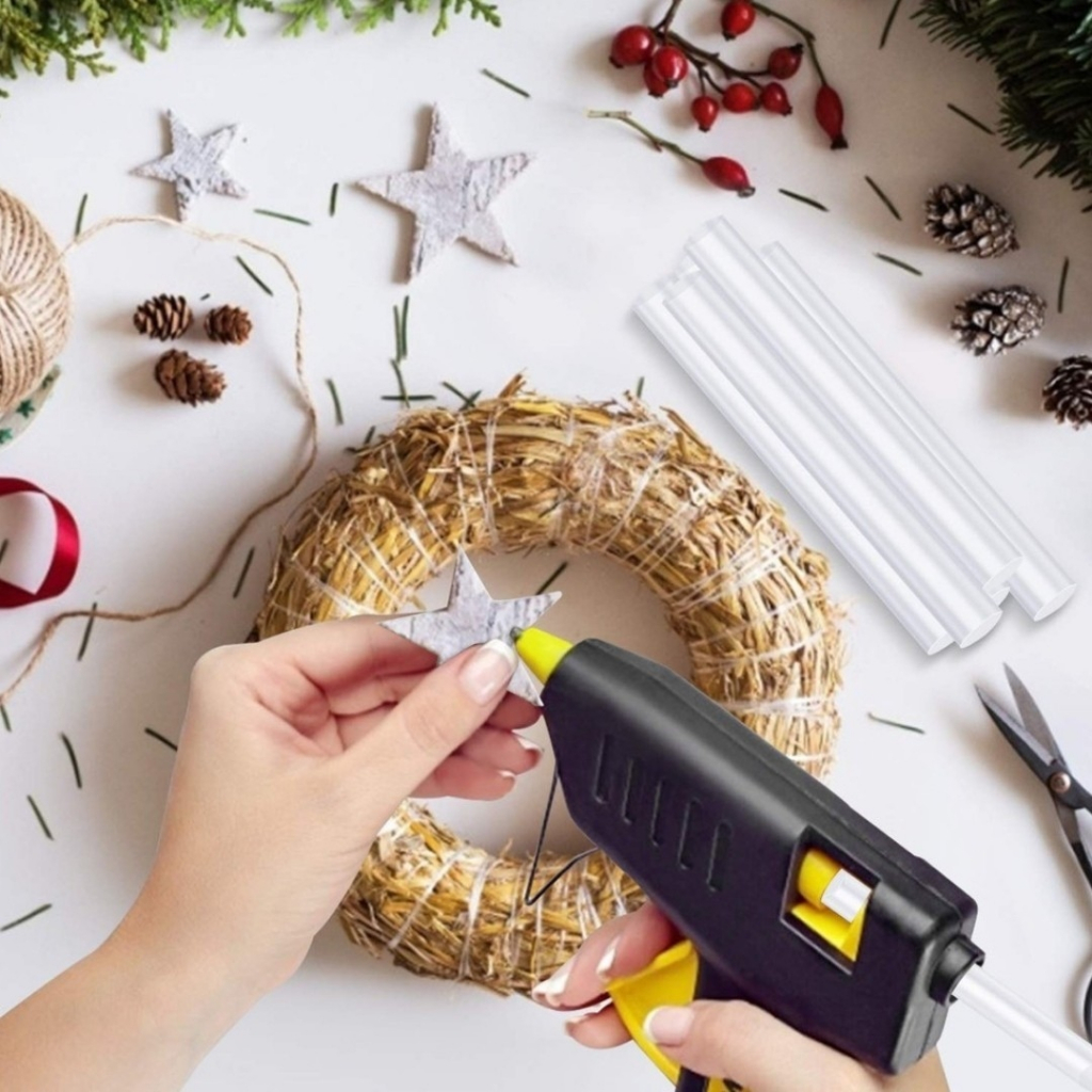 AT.MALL กาวแท่งร้อน SKE (แพ็ค 12 แท่ง) | กาวแท่งใสสำหรับปืนยิงกาว | เหนียว ติดทน ใช้ได้กับหลายวัสดุ รหัส 9431 - รูปที่ 2