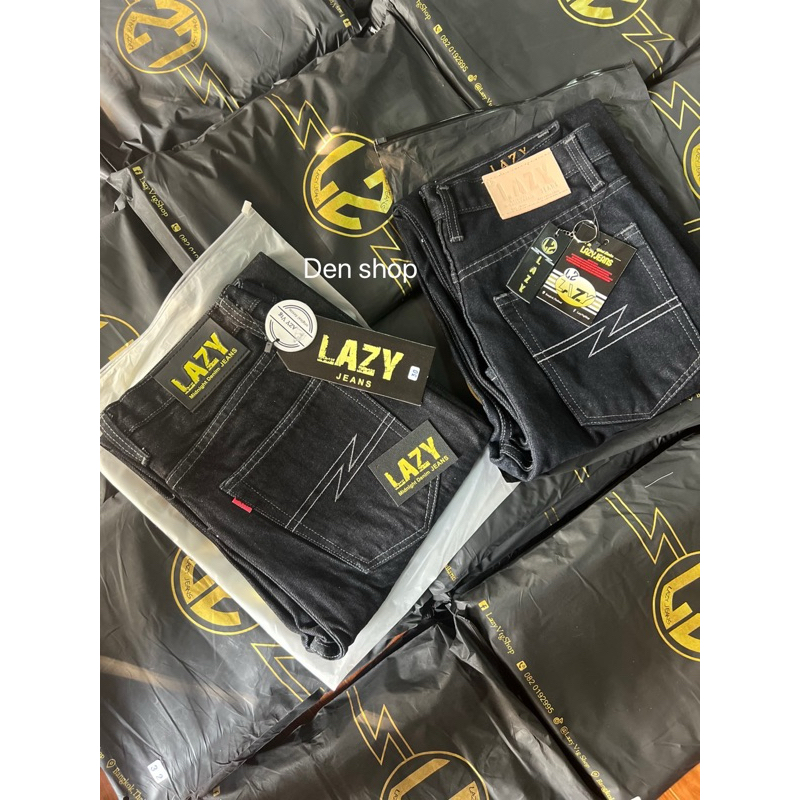 กางเกงยีนส์ LAZY มิดไนท์150z (ดีเทลใหม่ล่าสุด) แถมป้ายห้อย+ตะขอ
