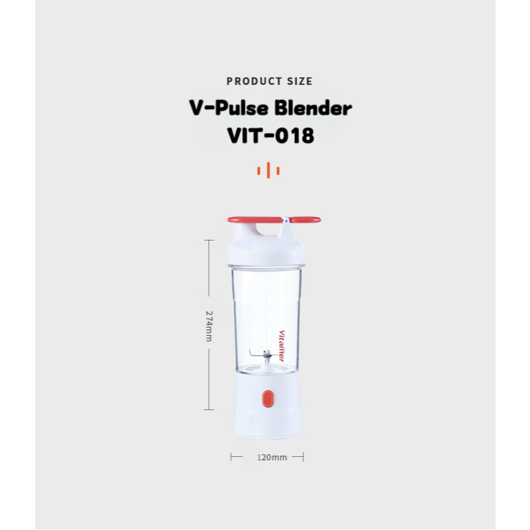 Vitamer S018 แก้วปั่นแบบพกพา พลังงานแบตเตอร์รี่ ใช้การชาร์จโดยสายUSB ราคา ถูกที่สุด ดีลบีเคเค แกลเลอรีภาพที่ 9