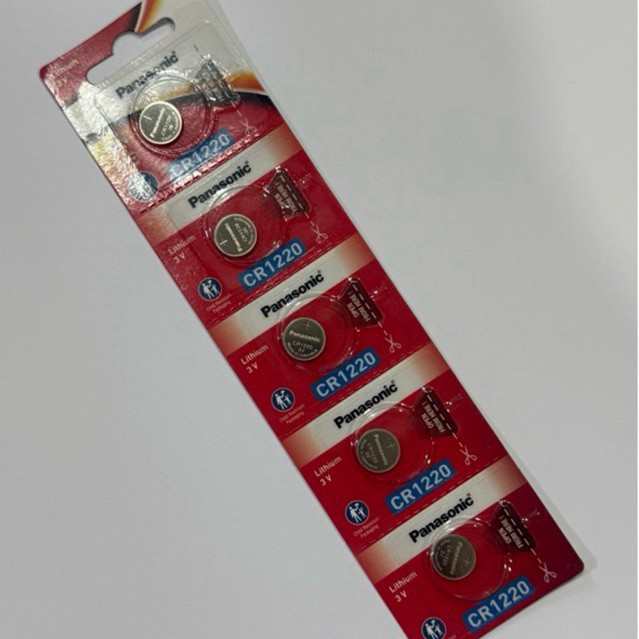 ถ่านPanasonic CR1220 Lithium 3V ของแท้จากตัวแทนจำหน่าย