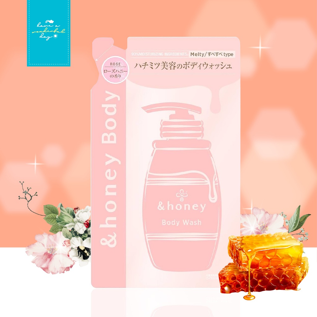 ✨ &honey Melty Refill 440ml Body Wash ✨ ให้ความหอมสดชื่นและความชุ่มชื้นแก่ผิว ทำความสะอาดผิวอย่างอ่อนโยน พร้อมบำรุง