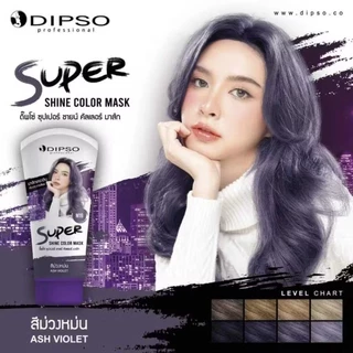 ดิ๊พโซ่ ซุปเปอร์ ชายน์ คัลเลอร์ มาส์ก Dipso ใช้เติมประกายสีผม เปลี่ยนสีผม ขนาด 150 กรัม พร้อมส่ง