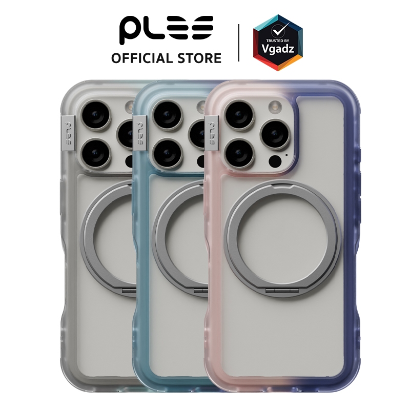Ples เคสสำหรับ iPhone 16 Pro / 16 Pro Max รุ่น Arche TwoFace Magnetic Ring Stand