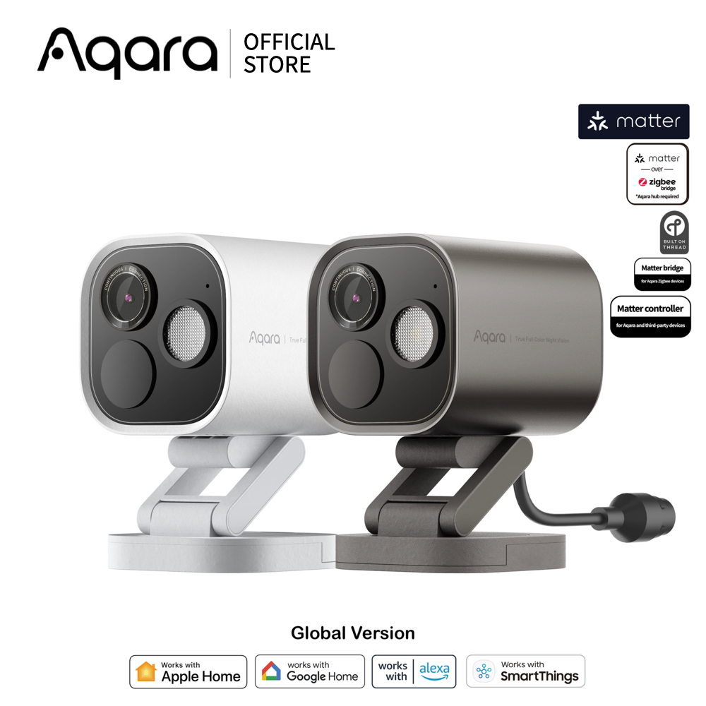 Aqara Camera Hub G5 Pro กล้องอัจฉริยะนอกอาคาร 2K พร้อม Hub Zigbee + Matter + Thread (Wi‑Fi/PoE)