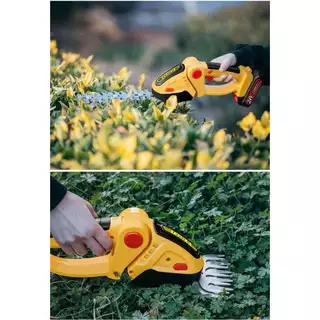 กรรไกรตัดหญ้าไร้สาย 2 IN 1 เครื่องตัดแต่งพุ่มไม้ Electric Hedge Trimmer ตัดแต่งสนามหญ้า ใบมีด SK5