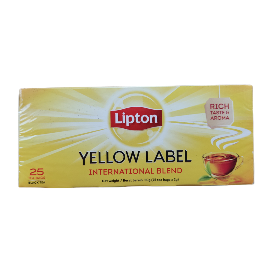 Lipton Tea ชาลิปตันซองจุ่ม แบบเปลือย, 25 ซอง × 2 กรัม