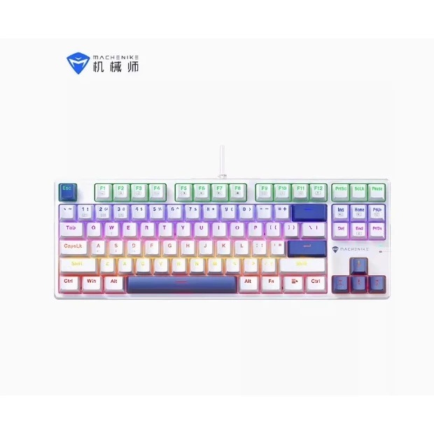 คีย์บอร์ดเมคคานิคอล Machenike K500B RGB 87 Keys คีย์ไทย แบบมีสาย USB สินค้าตัวโชว์