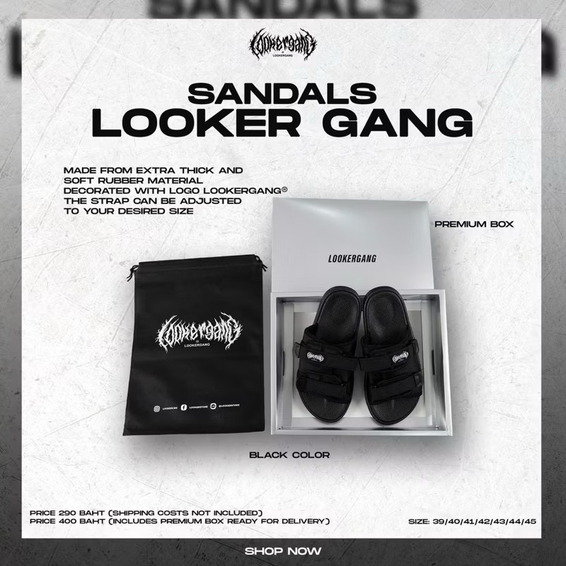 LOOKER - รองเท้าแตะรุ่นใหม่ (ของแท้ต้องมีถุงผ้าLOOKER แถมเท่านั้น)