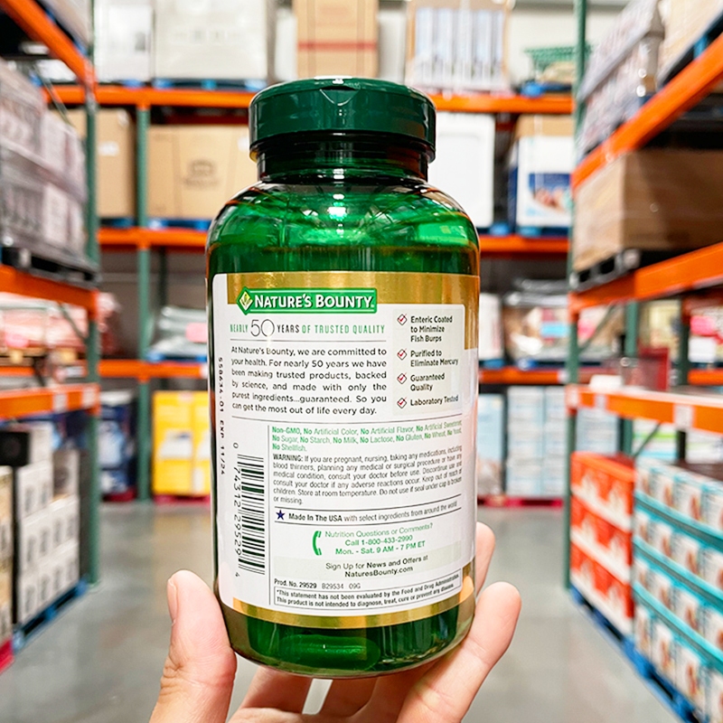 (Exp.09/2027)Nature’s Bounty Fish Oil 1400 mg, 130 เม็ดซอฟต์เจล