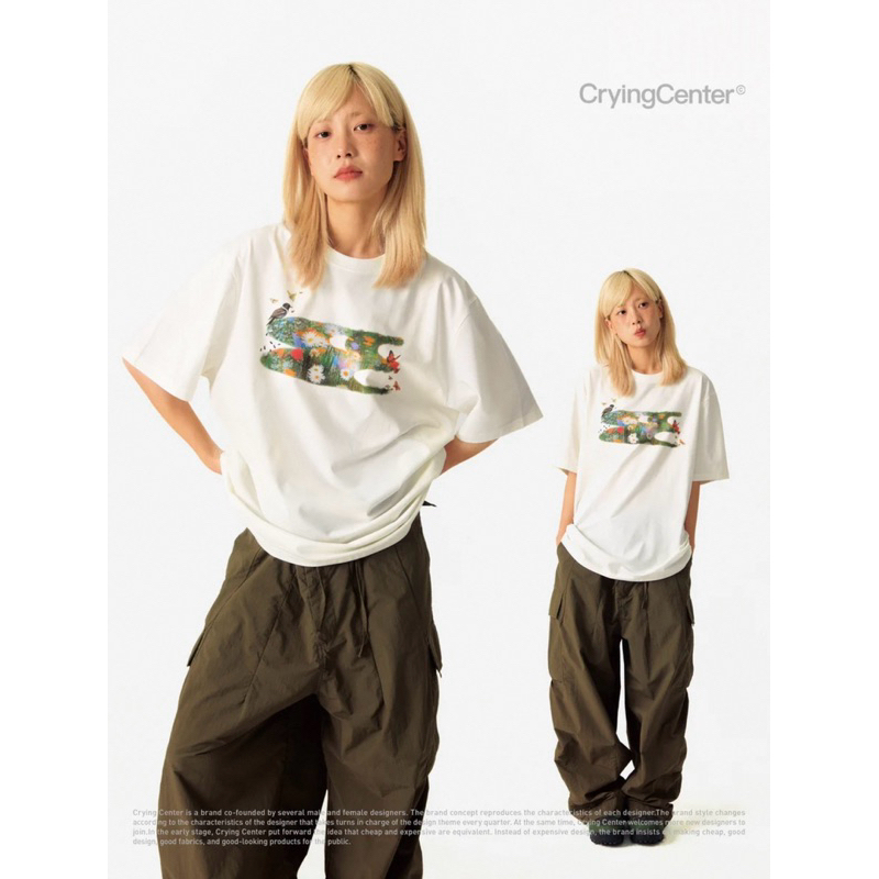 CryingCenter เสื้อยืดคอกลม Sun Flowers T-Shirt (เป็นมิตรต่อสิ่งแวดล้อม)