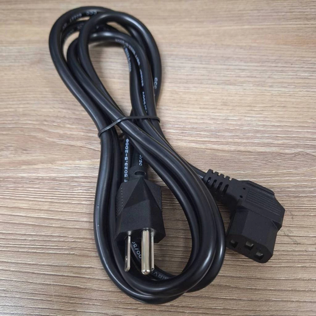 พร้อมส่งจากไทย สายไฟ AC POWER หัวงอ90องศา 3c×0.75mm /1mm1.8เมตร