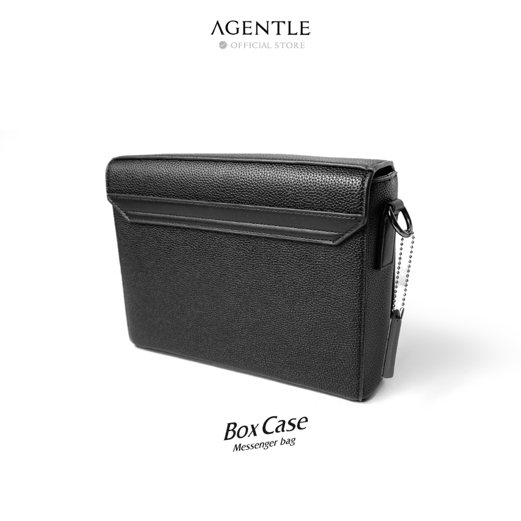 AGENTLE BOXCASE MENSENGER BAG กระเป๋าแมสเซนเจอร์ทรงกล่องสี่เหลี่ยมผู้ชาย 11นิ้ว