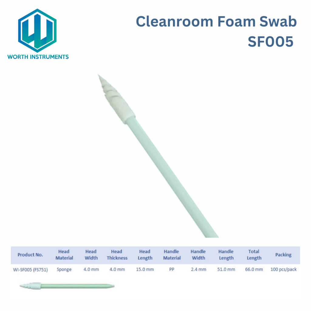 Foam Sharp Tip Swab, 100 pcs/pack