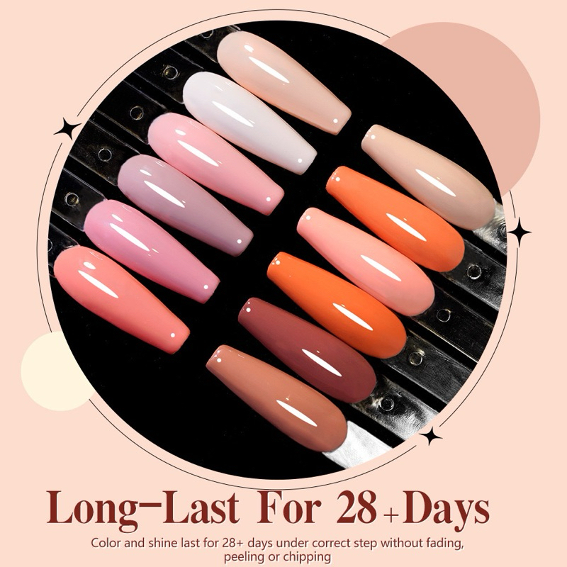 [7.3ml]สีทาเล็บเจล สีเจลทาเล็บ ยาทาเล็บ สีเจลนู้ด เจลสีนู้ด สีสุขภาพดี Nail Polish Caramel Color