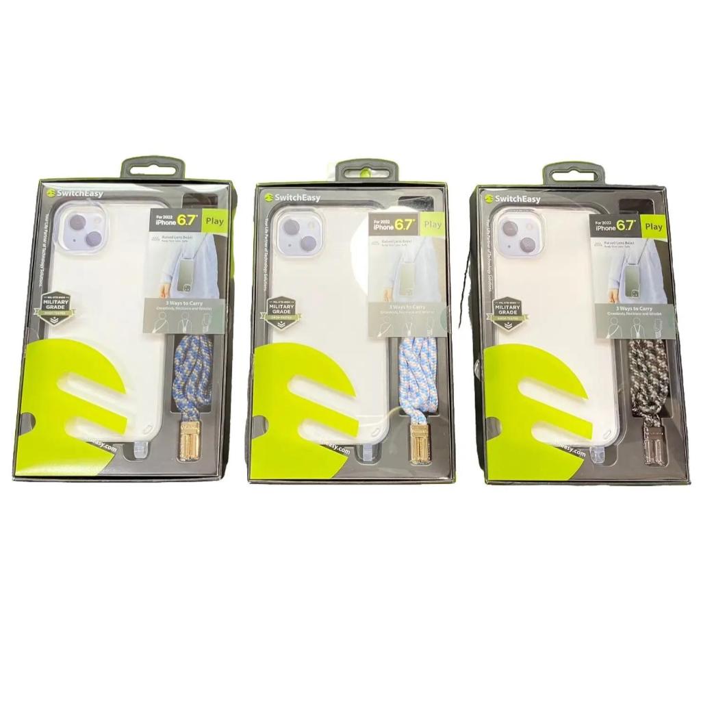 SwitchEasy Play Lanyard Shockproof Clear Case  iPhone 14 Plus-15Plus