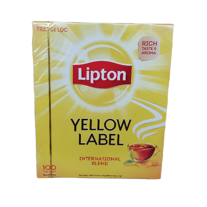 Lipton Tea ชาลิปตันซองจุ่ม แบบเปลือย, 100 ซอง × 2 กรัม ชงง่าย ราคาประหยัด