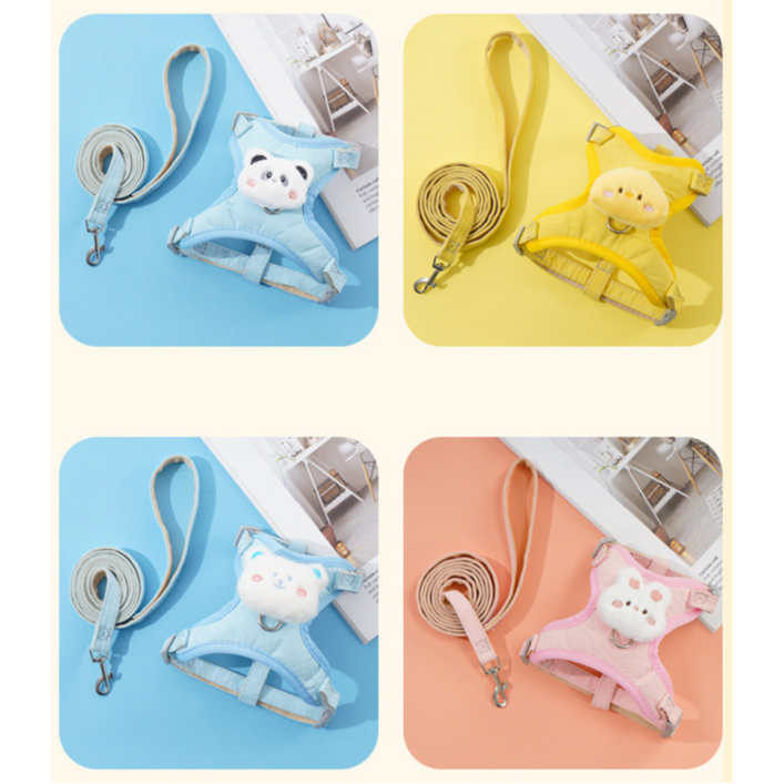 PEKO PET&CAT สายจูงสำหรับสัตว์เลี้ยง ลายการ์ตูน สายจูงแมว สายจูงสุนัข