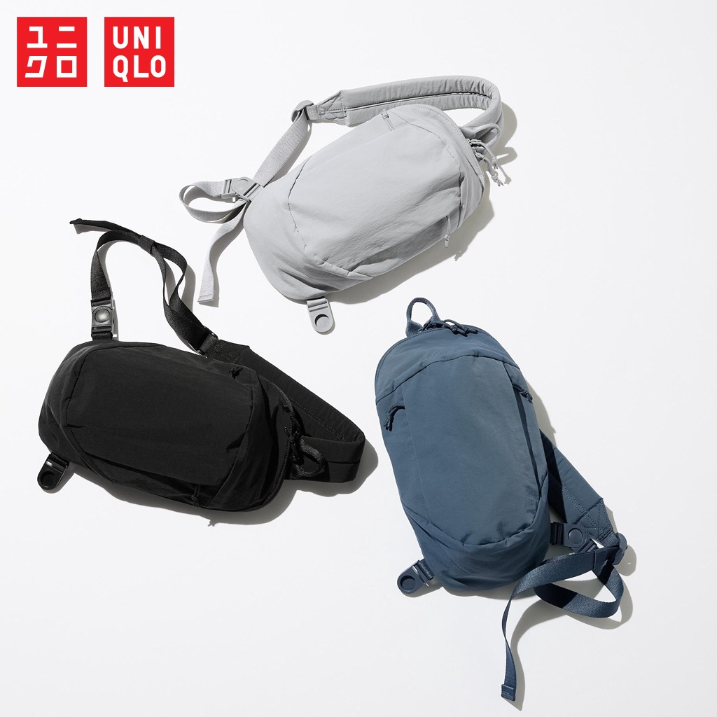 กระเป๋าคาดอก Uniqlo Nylon - 09 Black